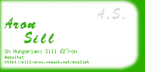 aron sill business card